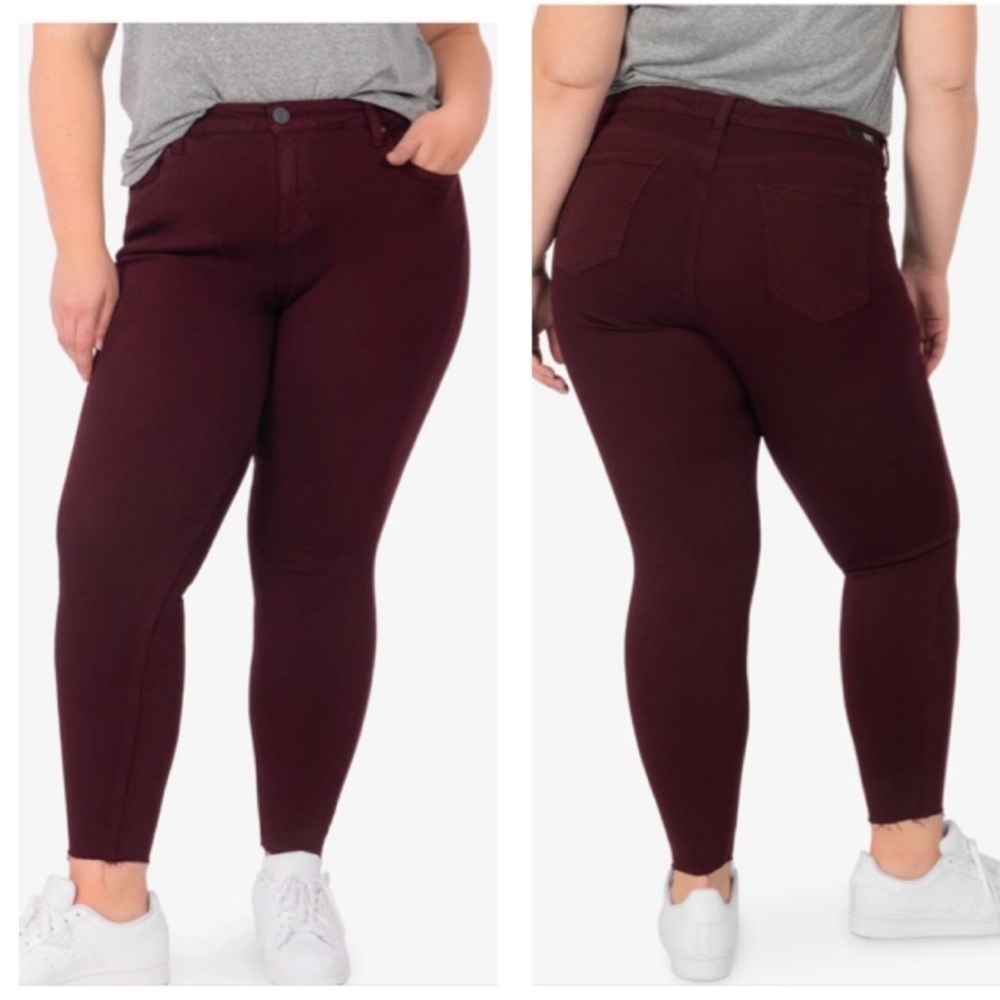 Kut From The Kloth Donna Mid Rise Skinny Ankle Jeans | 14 Petite